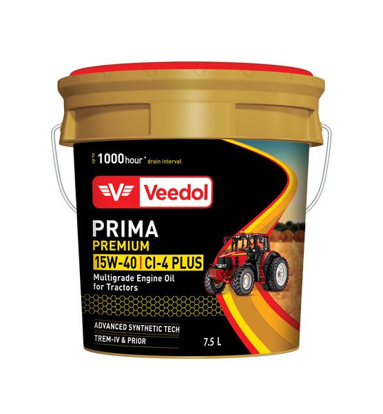 PRIMA PREMIUM 15W-40 CI-4 PLUS: Multigrade Engine oil for Tractor