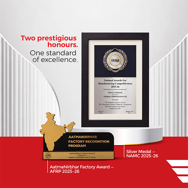 Veedol's Silvassa Plant Wins Double Honours at the 12th National Awards for Manufacturing Competitiveness (NAMC) 2025–26