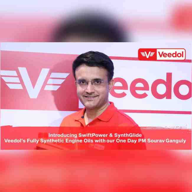 Our One Day PM Sourav Ganguly Unveiling Veedol’s Fully Synthetic Engine Oils