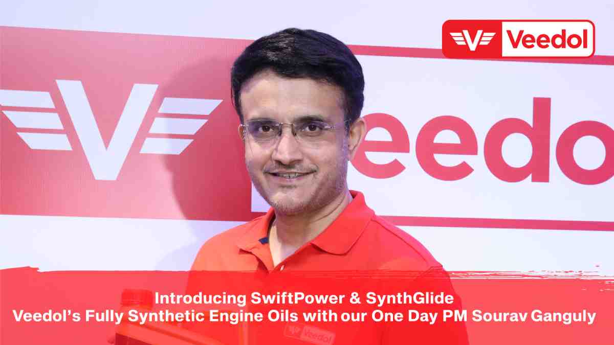 Our One Day PM Sourav Ganguly Unveiling Veedol’s Fully Synthetic Engine Oils